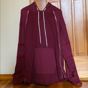 Tackma hoody burgundy